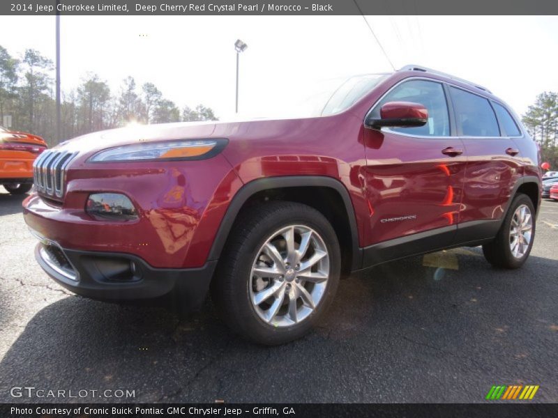 Deep Cherry Red Crystal Pearl / Morocco - Black 2014 Jeep Cherokee Limited