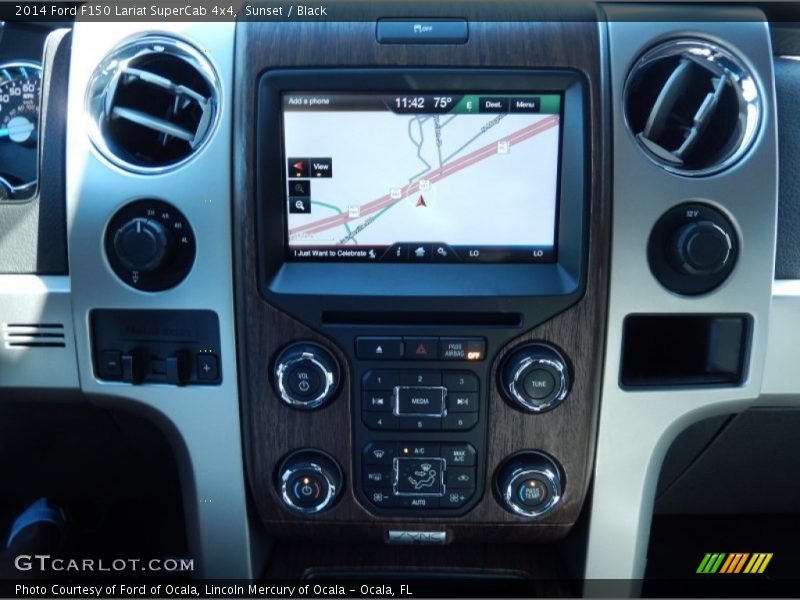 Sunset / Black 2014 Ford F150 Lariat SuperCab 4x4