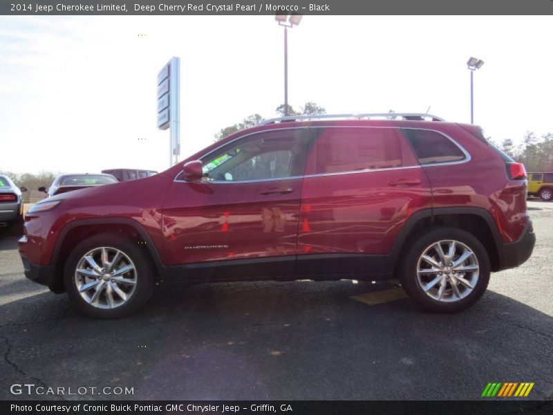 Deep Cherry Red Crystal Pearl / Morocco - Black 2014 Jeep Cherokee Limited