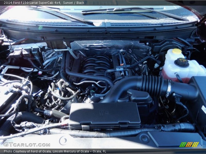 Sunset / Black 2014 Ford F150 Lariat SuperCab 4x4