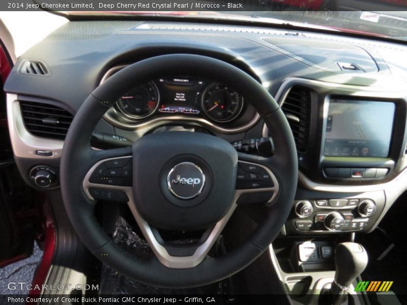 Deep Cherry Red Crystal Pearl / Morocco - Black 2014 Jeep Cherokee Limited