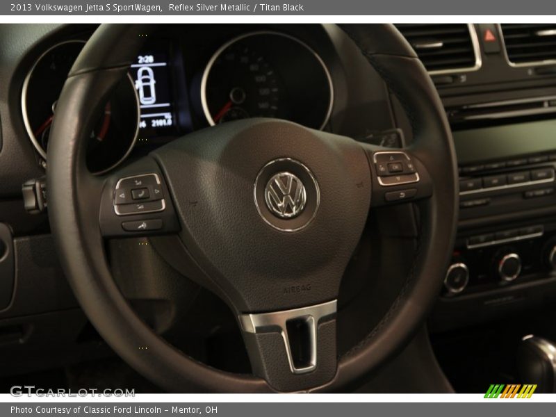 Reflex Silver Metallic / Titan Black 2013 Volkswagen Jetta S SportWagen