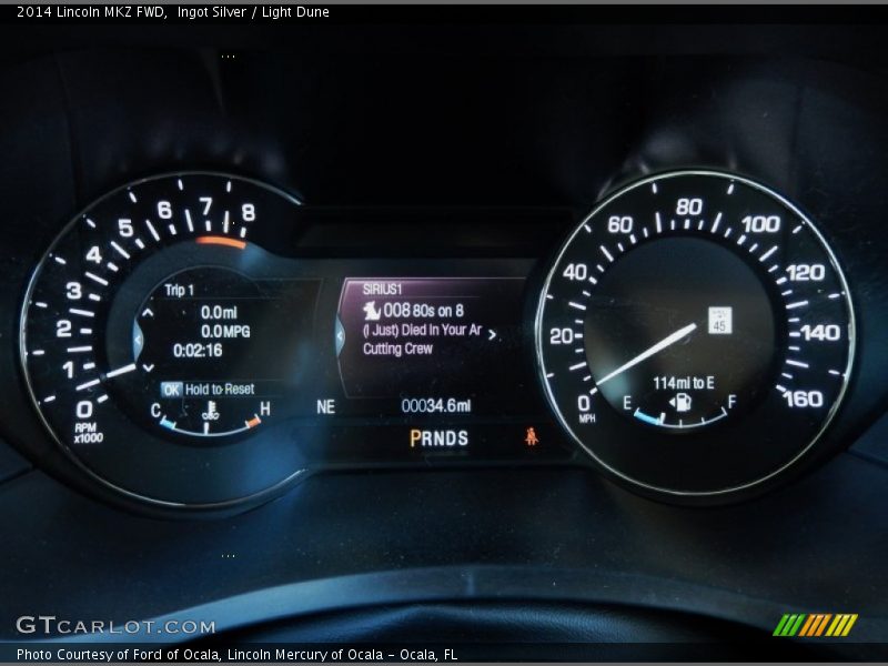 Ingot Silver / Light Dune 2014 Lincoln MKZ FWD