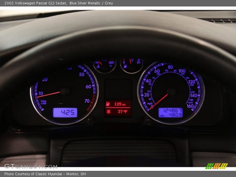 Blue Silver Metallic / Grey 2002 Volkswagen Passat GLS Sedan