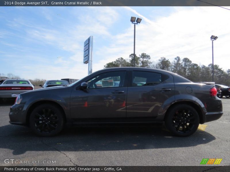 Granite Crystal Metallic / Black 2014 Dodge Avenger SXT
