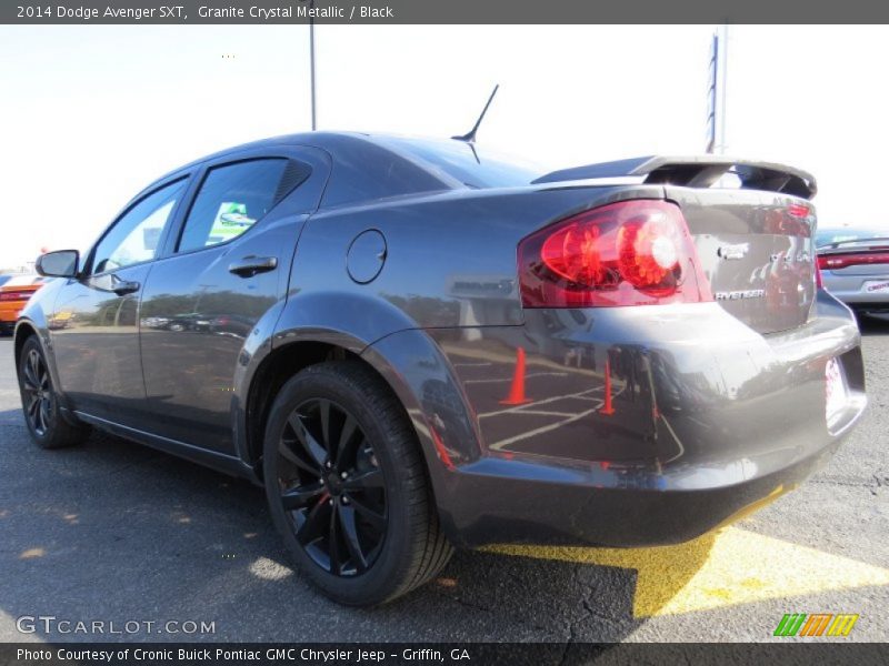 Granite Crystal Metallic / Black 2014 Dodge Avenger SXT