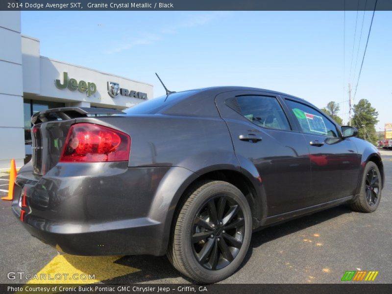 Granite Crystal Metallic / Black 2014 Dodge Avenger SXT