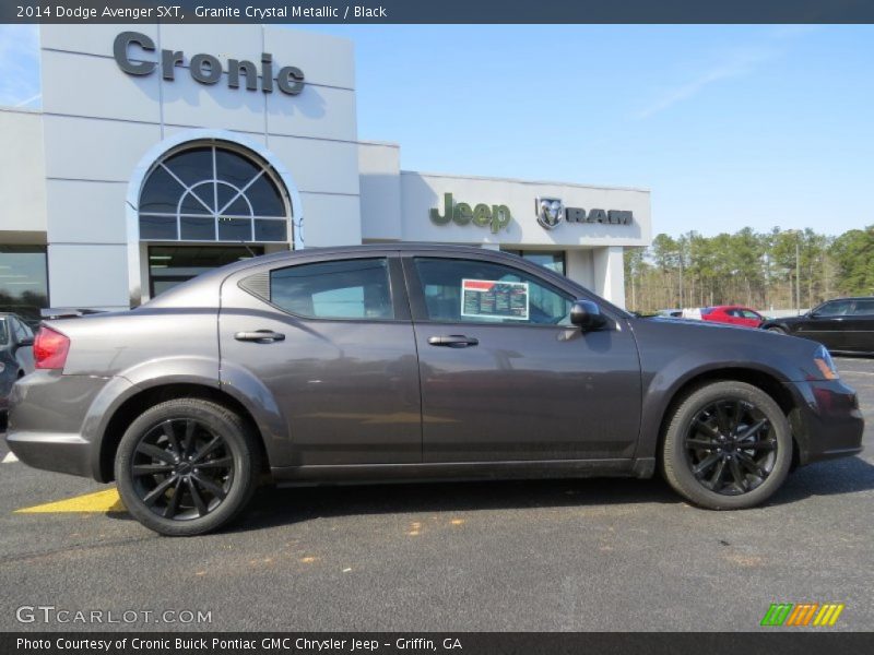 Granite Crystal Metallic / Black 2014 Dodge Avenger SXT