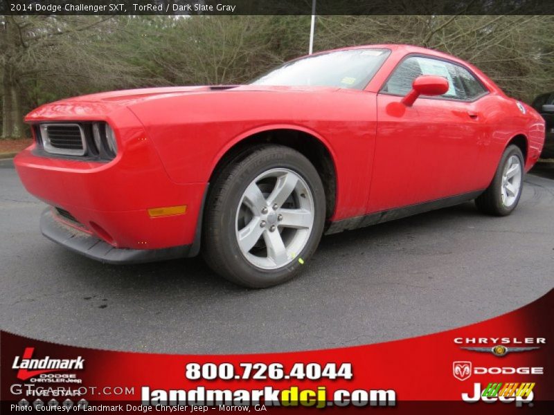 TorRed / Dark Slate Gray 2014 Dodge Challenger SXT