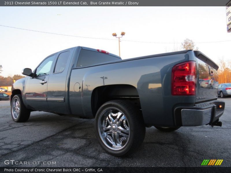 Blue Granite Metallic / Ebony 2013 Chevrolet Silverado 1500 LT Extended Cab