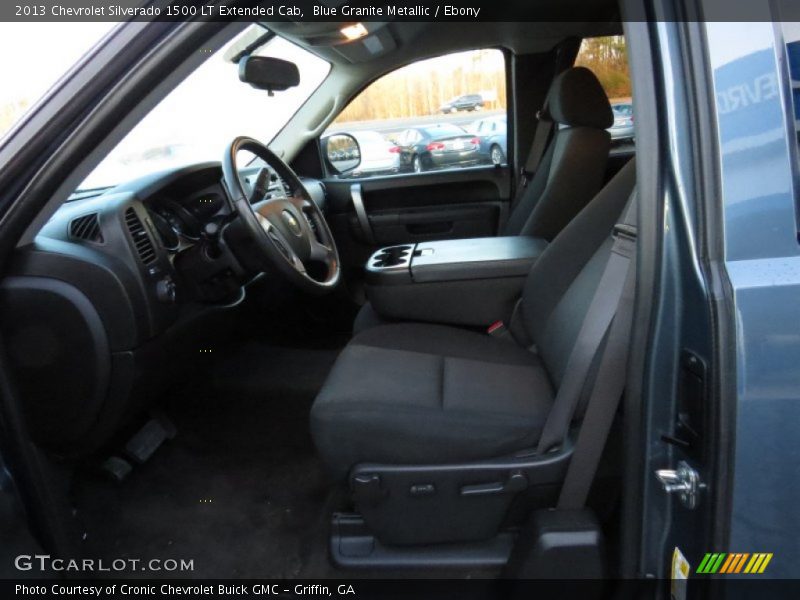 Blue Granite Metallic / Ebony 2013 Chevrolet Silverado 1500 LT Extended Cab