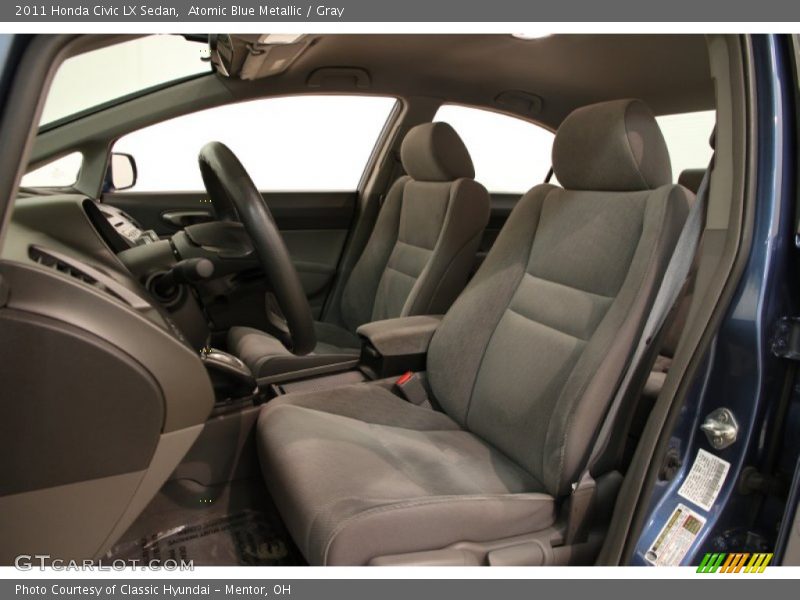 Atomic Blue Metallic / Gray 2011 Honda Civic LX Sedan
