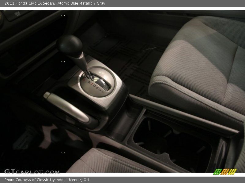 Atomic Blue Metallic / Gray 2011 Honda Civic LX Sedan