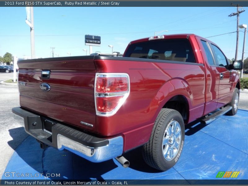 Ruby Red Metallic / Steel Gray 2013 Ford F150 STX SuperCab