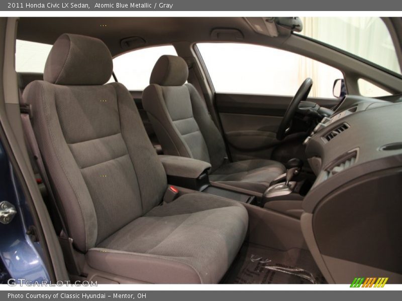 Atomic Blue Metallic / Gray 2011 Honda Civic LX Sedan