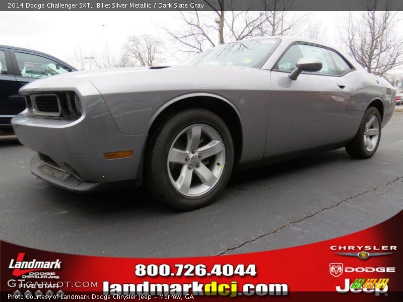 Billet Silver Metallic / Dark Slate Gray 2014 Dodge Challenger SXT