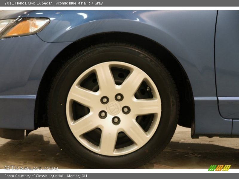 Atomic Blue Metallic / Gray 2011 Honda Civic LX Sedan