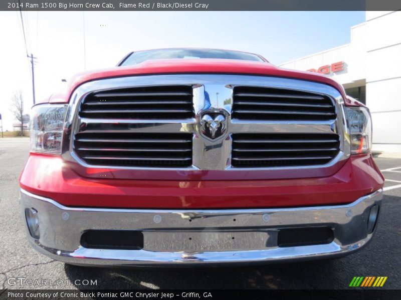 Flame Red / Black/Diesel Gray 2014 Ram 1500 Big Horn Crew Cab