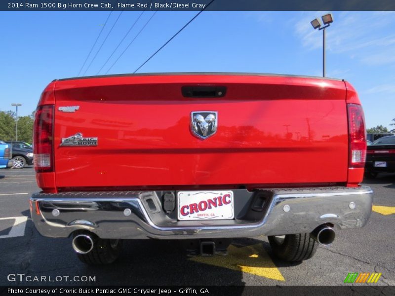 Flame Red / Black/Diesel Gray 2014 Ram 1500 Big Horn Crew Cab