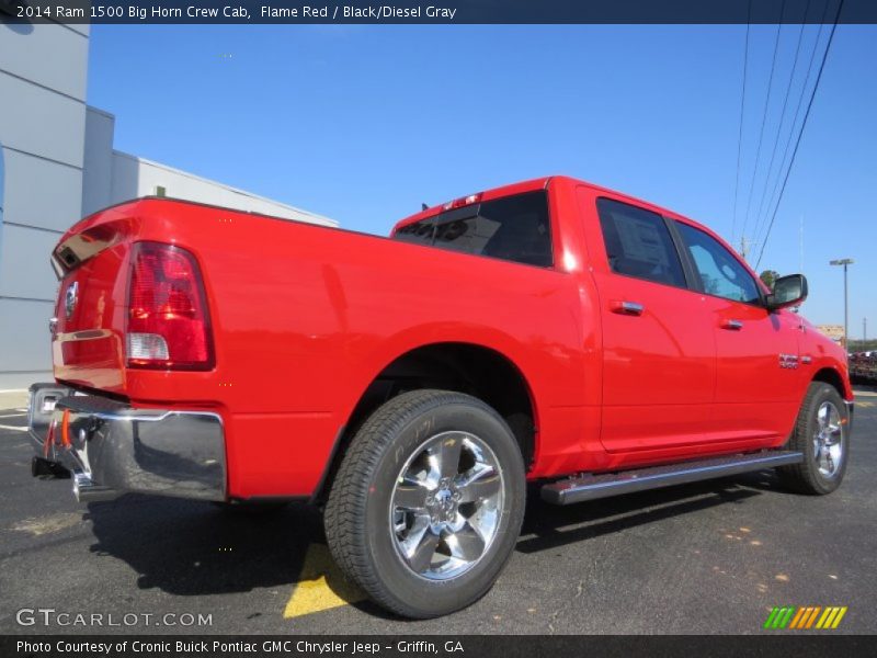 Flame Red / Black/Diesel Gray 2014 Ram 1500 Big Horn Crew Cab