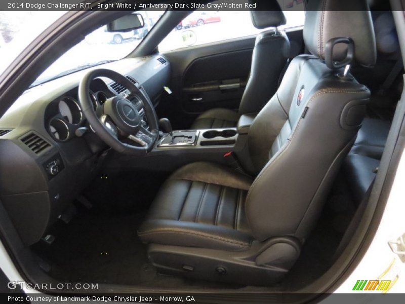  2014 Challenger R/T Anniversary Dark Slate Gray/Molten Red Interior