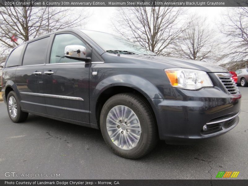 Maximum Steel Metallic / 30th Anniversary Black/Light Graystone 2014 Chrysler Town & Country 30th Anniversary Edition