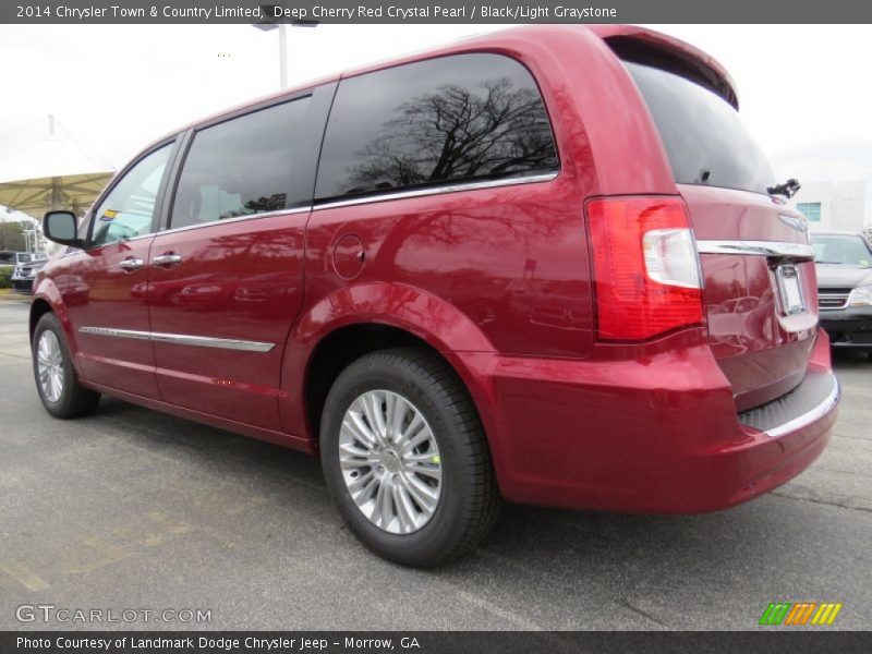 Deep Cherry Red Crystal Pearl / Black/Light Graystone 2014 Chrysler Town & Country Limited