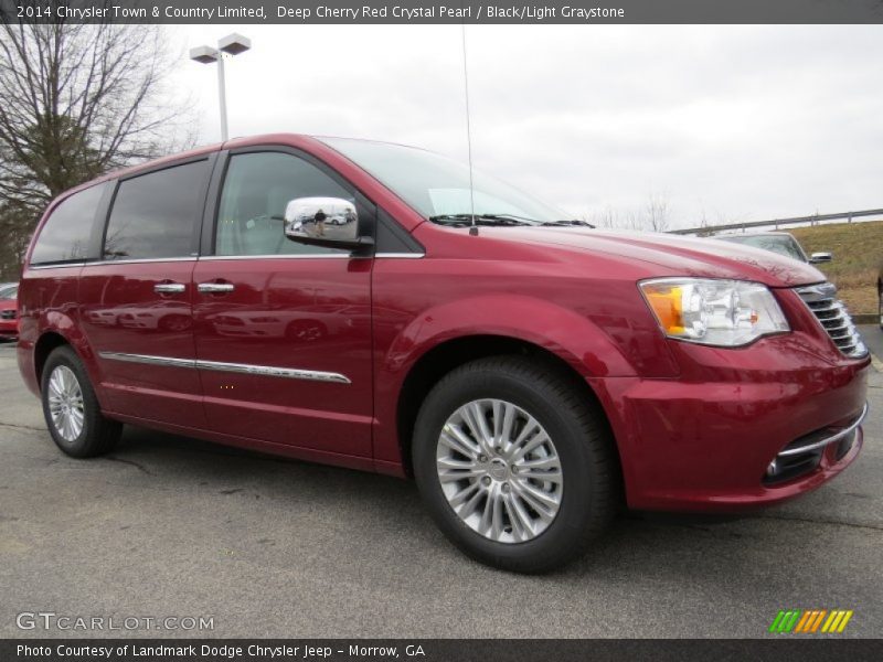Deep Cherry Red Crystal Pearl / Black/Light Graystone 2014 Chrysler Town & Country Limited
