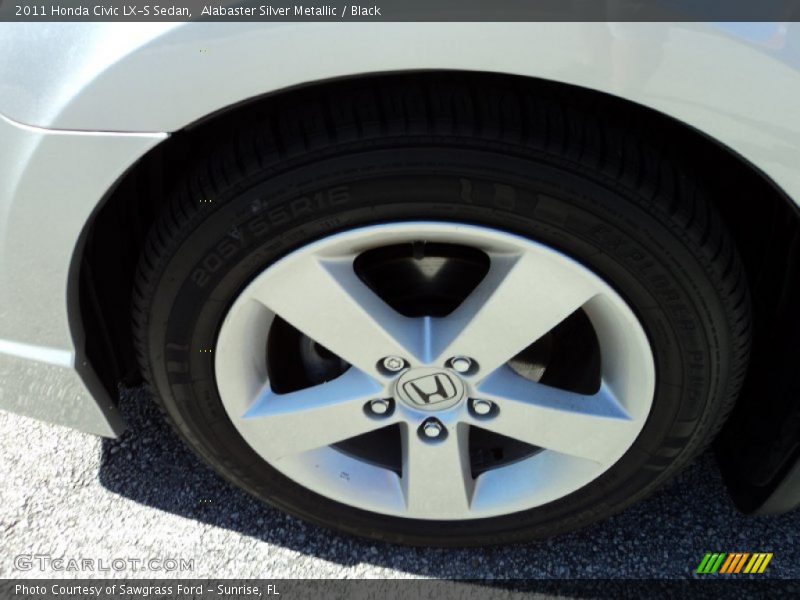 Alabaster Silver Metallic / Black 2011 Honda Civic LX-S Sedan