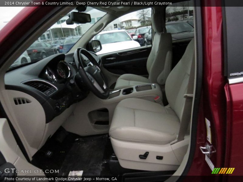 Deep Cherry Red Crystal Pearl / Black/Light Graystone 2014 Chrysler Town & Country Limited