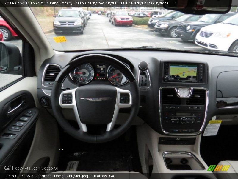 Deep Cherry Red Crystal Pearl / Black/Light Graystone 2014 Chrysler Town & Country Limited