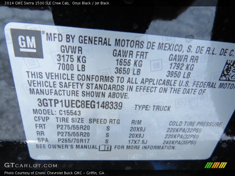 Onyx Black / Jet Black 2014 GMC Sierra 1500 SLE Crew Cab