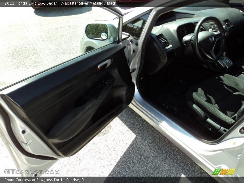 Alabaster Silver Metallic / Black 2011 Honda Civic LX-S Sedan