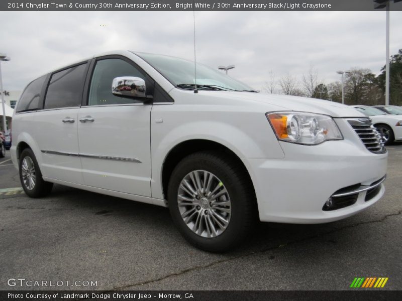 Bright White / 30th Anniversary Black/Light Graystone 2014 Chrysler Town & Country 30th Anniversary Edition
