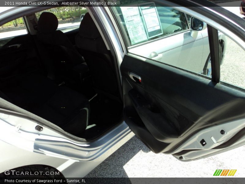 Alabaster Silver Metallic / Black 2011 Honda Civic LX-S Sedan
