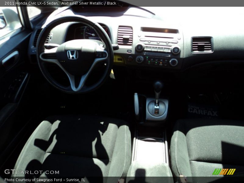 Alabaster Silver Metallic / Black 2011 Honda Civic LX-S Sedan