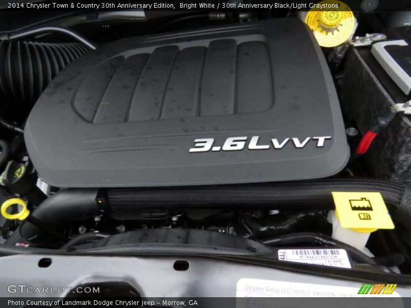Bright White / 30th Anniversary Black/Light Graystone 2014 Chrysler Town & Country 30th Anniversary Edition