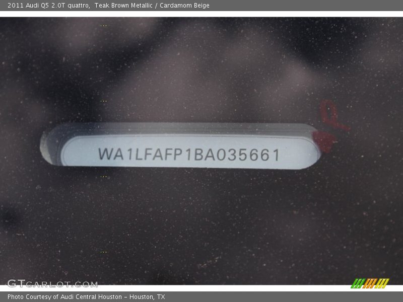 Teak Brown Metallic / Cardamom Beige 2011 Audi Q5 2.0T quattro