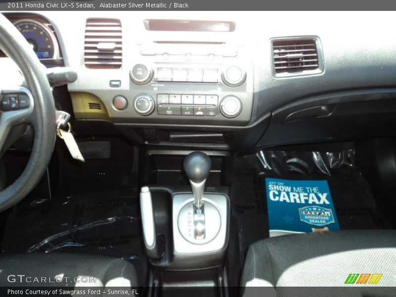 Alabaster Silver Metallic / Black 2011 Honda Civic LX-S Sedan