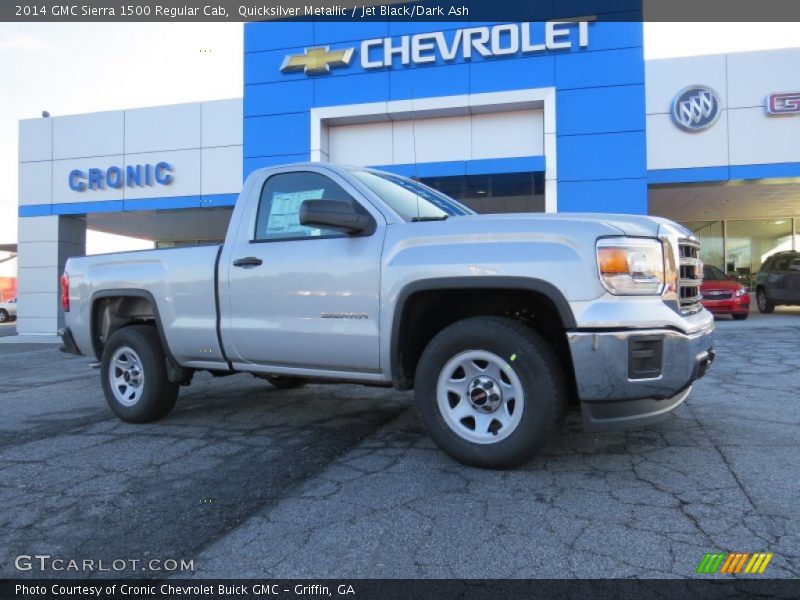 Quicksilver Metallic / Jet Black/Dark Ash 2014 GMC Sierra 1500 Regular Cab