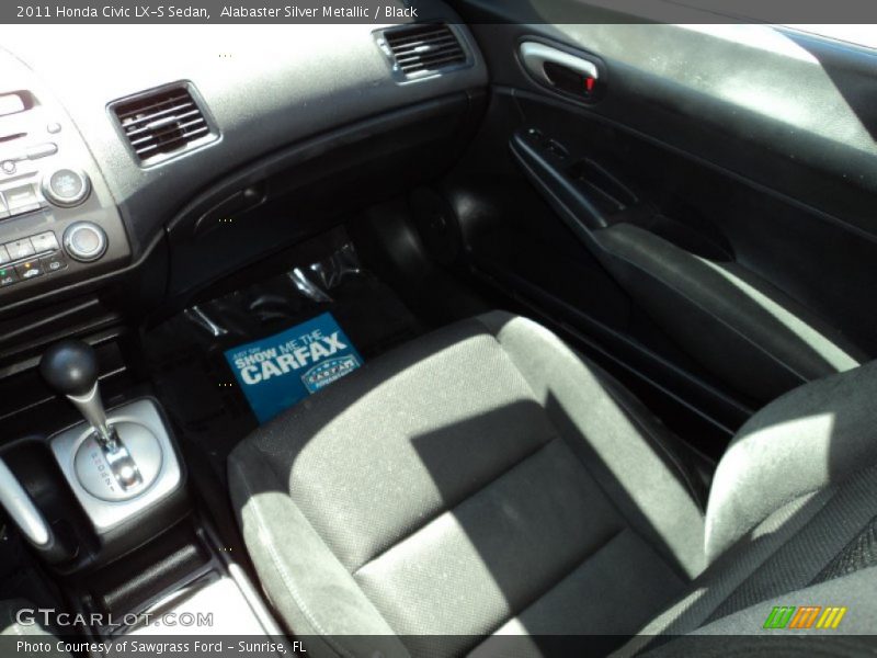 Alabaster Silver Metallic / Black 2011 Honda Civic LX-S Sedan