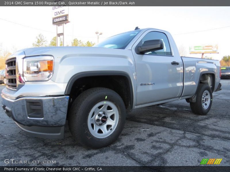 Quicksilver Metallic / Jet Black/Dark Ash 2014 GMC Sierra 1500 Regular Cab