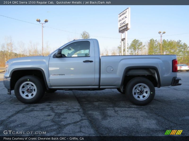 Quicksilver Metallic / Jet Black/Dark Ash 2014 GMC Sierra 1500 Regular Cab