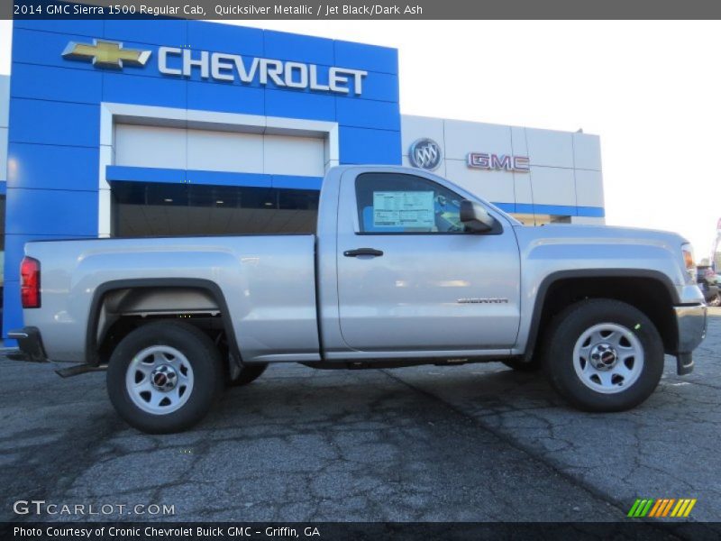 Quicksilver Metallic / Jet Black/Dark Ash 2014 GMC Sierra 1500 Regular Cab