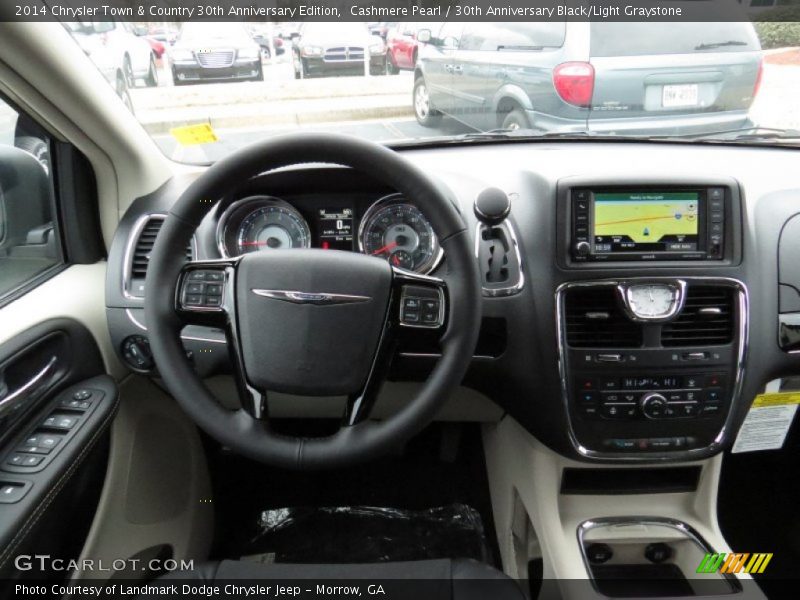 Cashmere Pearl / 30th Anniversary Black/Light Graystone 2014 Chrysler Town & Country 30th Anniversary Edition
