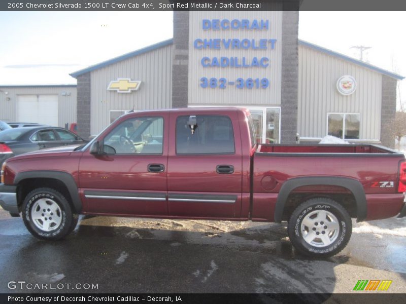 Sport Red Metallic / Dark Charcoal 2005 Chevrolet Silverado 1500 LT Crew Cab 4x4