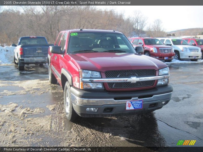 Sport Red Metallic / Dark Charcoal 2005 Chevrolet Silverado 1500 LT Crew Cab 4x4
