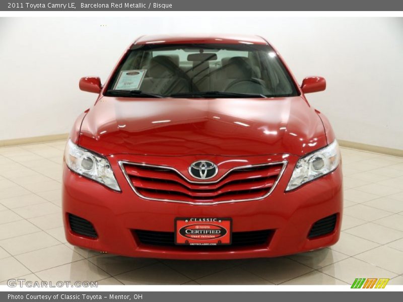 Barcelona Red Metallic / Bisque 2011 Toyota Camry LE