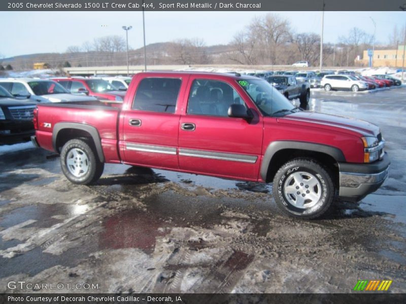Sport Red Metallic / Dark Charcoal 2005 Chevrolet Silverado 1500 LT Crew Cab 4x4