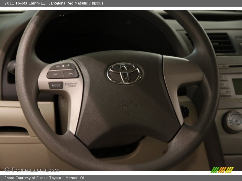 Barcelona Red Metallic / Bisque 2011 Toyota Camry LE